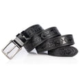 thumbnail image 3 of relayinert Classy And Durable PU Belt For Men Wear-resistant And Fine Workmanship Coffee Black 110cm 1Set, 3 of 6