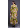 thumbnail image 4 of Bimba Feuilles Jaunes et Magnolia Floral Tenue Ethnique Indienne pour Femmes Anarkali Kurti Imprimée Robe Asymétrique-Moyen, 4 of 5