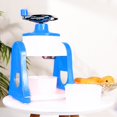 thumbnail image 2 of Snow Cone Maker Shaved Ice Machine Manual Hand Crank Operated Ice Crusher Fruit Smoothie Machine Mini Household Ice Shaver, 2 of 6