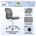 thumbnail image 3 of Serta Chaise de Bureau en Similicuir Gris at Home Essentials, 3 of 11