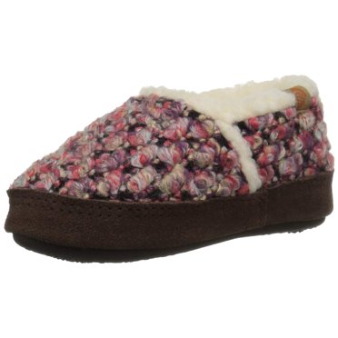 ACORN Pantoufle Moc L'il Jam pour Filles, Framboise, Largeur Standard 10-11 US Petit Enfant