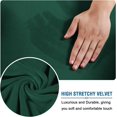thumbnail image 4 of Modern Velvet Plush 4 Piece High Stretch Sofa Slipcover Furniture Protector Form Fit Luxury Thick Sofa Cover, Machine Washable, 4 of 6