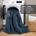 thumbnail image 4 of Regency Heights 3-Piece King/Cal King Bedding Set, Reversible Comforter with Shams, Navy Blue, Solid Color, 4 of 11