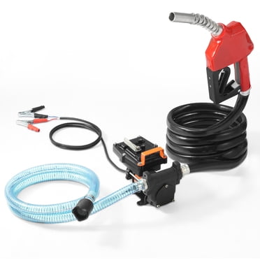 VEVOR Fuel Transfer Pump 12V 15 GPM 1/4 HP Diesel Pump with Auto Fuel Nozzle