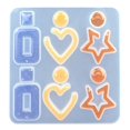 thumbnail image 1 of Earrings Casting Mold Irregular DIY Jewelry Silicone Mold Earrings Resin Mold, 1 of 8