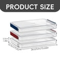 thumbnail image 3 of Stackable Plastic Storage Container with Latching Lid for Seasonal Decor, Transparent Under Bed Organizer for Linens And Crafts, Space Saving Bin for Closet Storage, A Document Storage Box, 3 of 9