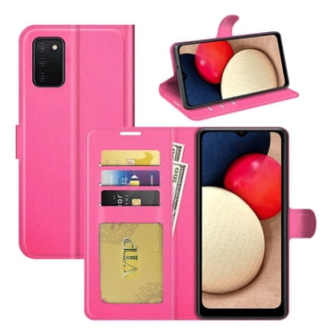 [PST] Samsung Galaxy A03s (Version Canadienne) Étui Portefeuille, Étui Folio à Rabat en Cuir avec Fente Magnétique pour Cartes