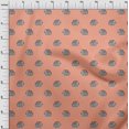 thumbnail image 3 of oneOone Viscose Jersey Fabric Elephant Block Printed Craft Fabric BTY 60 Inch Wide, 3 of 5