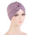 thumbnail image 4 of Women Turbans Knot Pre Tied Bonnet Cap Headwraps Hats, 4 of 4