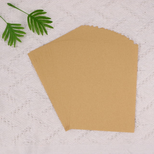 Minkissy 1 Ensemble de Papier Kraft Rectangulaire pour l'Impression et les Projets Diy Brun