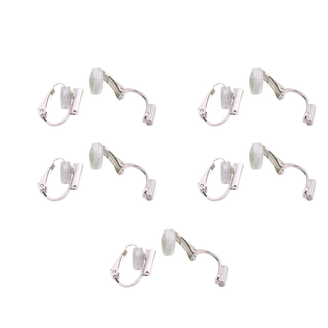 fastboy 10pcs Ear Clip Converters Earring Accessories Handmade Fashionable Handheld Findings Turn Any Post Studs Into Clip-On Earrings Type11