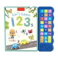 thumbnail image 1 of English Number Sound Book For Kids Interactive Talking Learning Toy With 1-20 Numbers Vocabulary Audio Buttons Early Education Puzzle Toy For Children 8.66X7.87X0.67Inches, 1 of 6