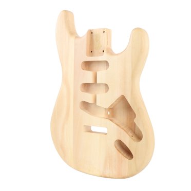 Corps de Guitare Électrique Non Fini en Bois de Noyer, Trou de Ramassage Triple Simple, Remplacement de Corps de Guitare