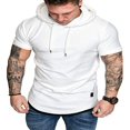 thumbnail image 1 of Sweat à Capuche à Manches Courtes pour Homme S'Adapte à un T-Shirt Slim, 1 of 6