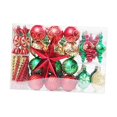 thumbnail image 2 of 88Pcs Christmas Decorative Baubles Assorted for Party Festival Thanksgiving Red Green, 2 of 9