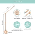 thumbnail image 2 of The Peanutshell Wildflower Baby Musical Wooden Crib Mobile, 2 of 5