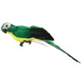 thumbnail image 2 of 2Pcs Foam Feather Artificial Parrot Imitation Bird Model Home Ornament (Green), 2 of 9