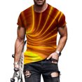 thumbnail image 1 of Bellella T-shirt Homme Col Rond T-Shirts Manches Courtes Hauts d'Été Mode Blouse Imprimée Numérique 3D Pull Style I TP, 1 of 2