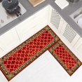 thumbnail image 2 of European Kitchen Mat Set Ergonomic Non Comfortable Standing Floor Carpet for Hallway Home, 2 of 7
