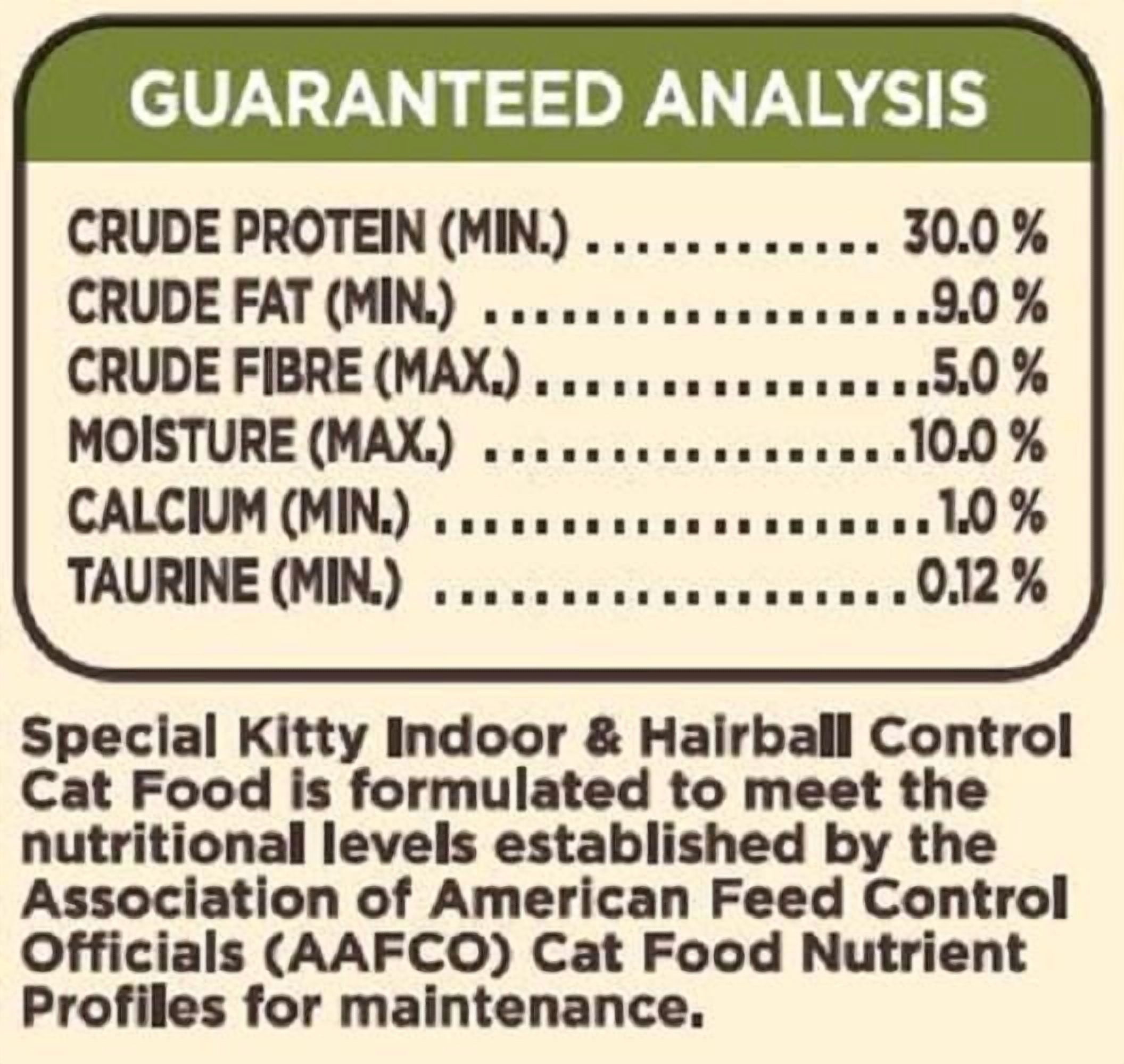 Special Kitty Indoor & Hairball Control Dry Cat Food 3.2kg