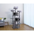 thumbnail image 3 of Home4Cat 74.2" 9-level Extra-Large Cat Tree – Multi-Activity Tower for Multi-Cat households, Gray, 3 of 8