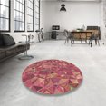 thumbnail image 4 of Ahgly Company Tapis Rectangulaire Lavable en Machine Intérieur Transitionnel Rouge Cramoisi, 2 Pieds x 4 Pieds, 4 of 7