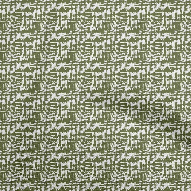 oneOone Cotton Poplin Green Fabric Abstracts Sewing Craft Projects Fabric Prints By Yard 42 Inch Wide