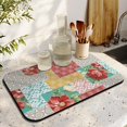 thumbnail image 2 of Washable Rubber Dish Drying Mats for Kitchen Counter Home Large Coffee Bar Pad Accessories and Decor for Utensils Stemware 19.5''''x12'''', 2 of 5