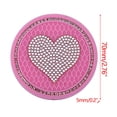 thumbnail image 2 of Crystal Rhinestone Car Cup Coaster with Non-Slip Base, Decorative Holder for Beverages, Fits 2.76-Inch Vehicle Cup Holders, 2 of 8