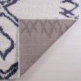thumbnail image 4 of Ladole Rugs Grant Shaggy Casablanca Contemporary Abstract Small Mat Doormat Rug Carpet in Dark Gray White, 1'10" x 2'11", 4 of 4