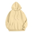 thumbnail image 2 of Yuyuzo Chandails à Capuche pour Hommes Décontractés à Cordon, Chandail à Enfiler en Coton, Chandails à Capuche, Couleur Unie, Manches Longues, 2 of 7