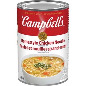 Campbell's® Condensed Homestyle Soupe de nouilles de poulet, étagère stable