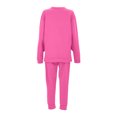 thumbnail image 3 of Besolor Womens Sweatsuits 2 Piece Outfits Crewneck Split Pullover Sweatshirt and Drawstring Sweatpants Tracksuit Lounge Sets, 3 of 4