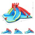 thumbnail image 2 of Gymax Inflatable Water Park Bounce House Crab w/ 2 Slides Climbing Wall Tunnel, 2 of 10