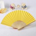 thumbnail image 3 of Rinsvye Solid Fan Folding Hand Fan Party Wedding Hand Dance Tissue Flowers for Crafts Held Silk Pattern Color You Did it Decorations for Party Tools & Home Improvement, 3 of 3