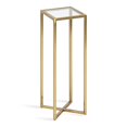 thumbnail image 2 of Kate and Laurel Jaspur Square Metal End Table, 7x7x21, Gold, 2 of 15