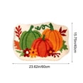 thumbnail image 3 of HHBEAUTY Halloween Bathroom Rug, Fall Pumpkin Bath Mat Water Absorbent Non-Slip Washable for Shower Tub Microfiber Washable Absorbent Carpet Autumn Halloween Thanksgiving Home Kitchen Decoration, 3 of 6