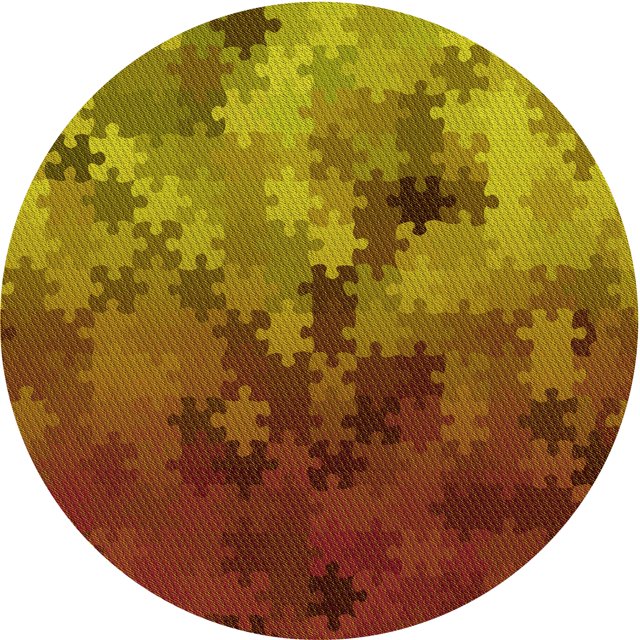 Ahgly Company Tapis Rond Lavable en Machine Intérieur Caramel Brun, 5 Pieds Rond