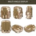 thumbnail image 3 of Tignapoo Sac Banane Unisexe pour Sports de Plein Air - Ultraléger, Imperméable, Durable, Support de Téléphone Multifonction pour la Course, l'Escalade, la Pêche et le Cyclisme - Motif Camouflage Jungle, 3 of 7