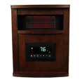 thumbnail image 4 of Lifesmart 6 Element 1500W Electric Infrared Quartz Space Heater, Brown (2 Pack), 4 of 9
