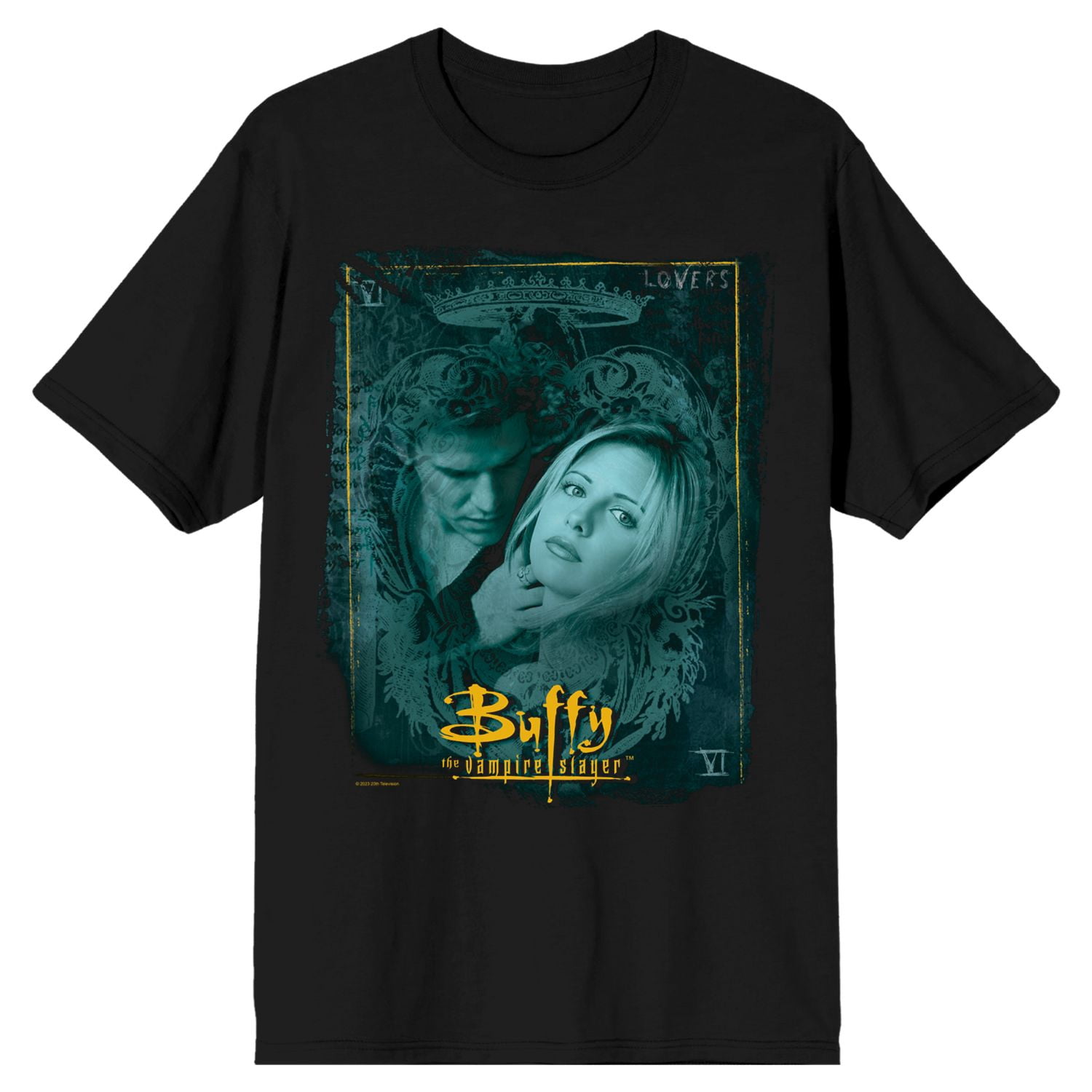 Buffy la Tueuse de Vampires Buffy & Angel T-Shirt Noir