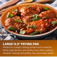 thumbnail image 4 of Gotham Steel Diamond Copper 12 inch Ceramic Nonstick Fry Pan with Helper Handle Dishwasher Safe Cookware, 4 of 5