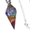 thumbnail image 3 of lionlar Pendule en Cristal Pierre Naturelle Pendule Collier Reiki pour Protection Coloré, 3 of 5