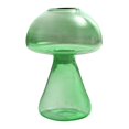 thumbnail image 1 of Frosted Red Mushroom Vase Yellow Brown Stable For Home Living Room Creative Glass Crafts Decor, 1 of 21