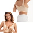 thumbnail image 3 of MIASHUI Bras for Women Front Side Buckle Lace Edge without Steel Ring Movement Seamless Gathering Adjustment Yoga Sleep Large Bra, 3 of 5
