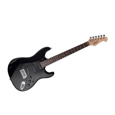 Monoprice Indio Cali Guitare Électrique Classique avec Sac de Concert - Noir