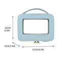 thumbnail image 2 of EGNMCR Makeup Bag,Travel Makeup Bag New Fashion Counter High End Handheld Makeup Case With High Appearance Value Travel Portable Window Opening Transparent PVC Makeup Bag creative creative, 2 of 3
