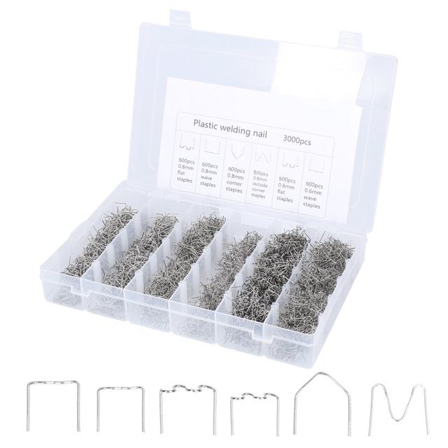 Pare-chocs Soudure Fil pour Plastique Soudure Machine Plastique Soudeurs Goujons Plastique Apparence Réparation Machine Agrafe Kit Réparation Standard Pré Coupe Agrafe Ensemble
