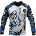 thumbnail image 1 of Chandails à Capuchon pour Hommes Imprimé Animal cool street (A, 3TG), 1 of 9