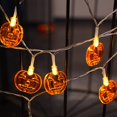 thumbnail image 3 of Halloween String Light Battery Powered High Brightness Horror Safe Long Life Scene Layout 10/20 LEDs Halloween Hanging Smiling Pu, 3 of 10